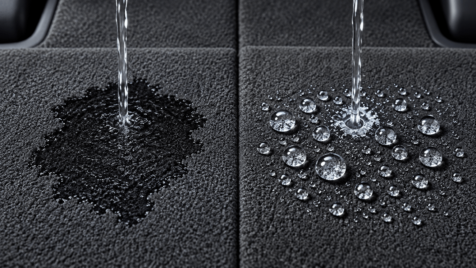 Carpet and fabric protection showing water repellency in Fort Lauderdale