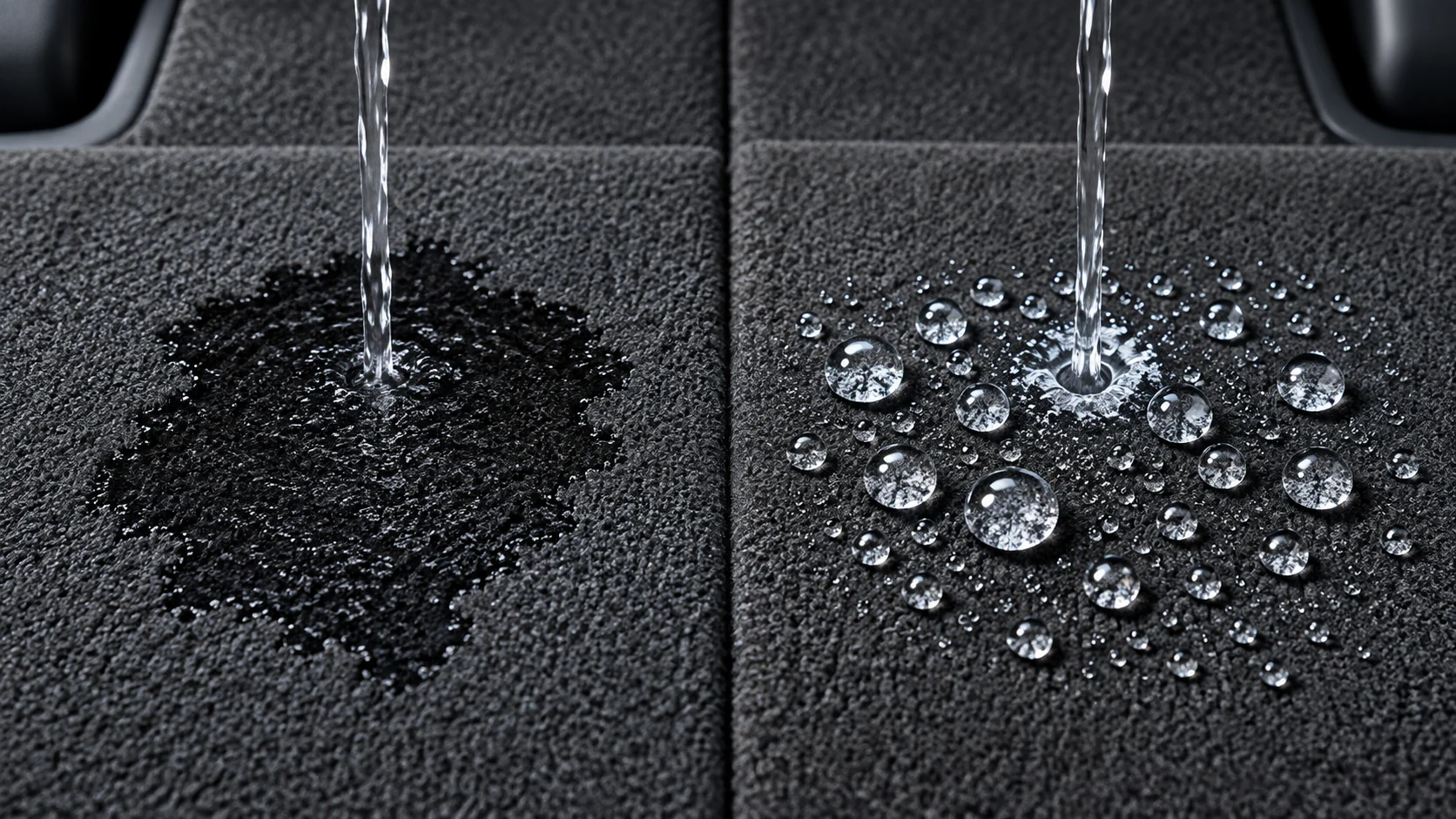 Carpet and fabric protection showing water repellency in Fort Lauderdale