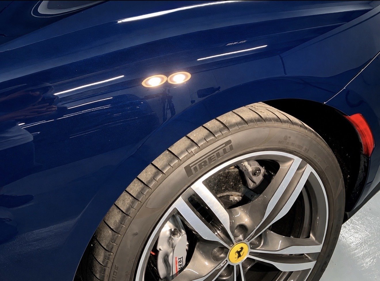 Ferrari paint after professional paint correction with restored gloss in Fort Lauderdale